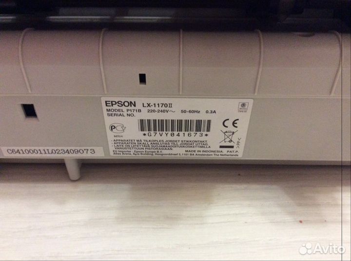 Принтер матричный epson LX 1170 новый