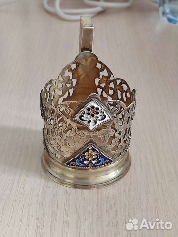 Подстаканник серебряный. 875 проба