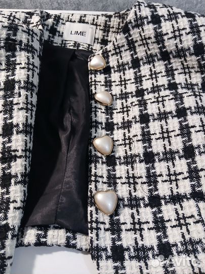 Твидовый пиджак женский 42