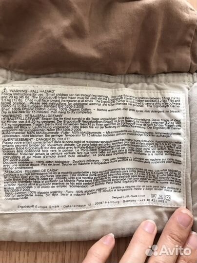 Эргорюкзак ergobaby оригинал