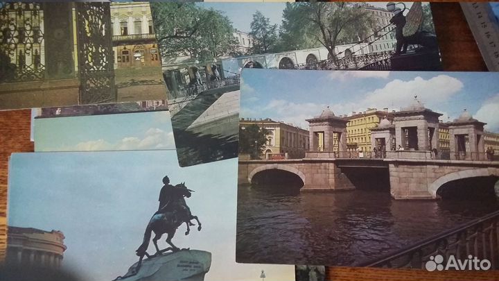 Металлическая коробочка,наборы открыток