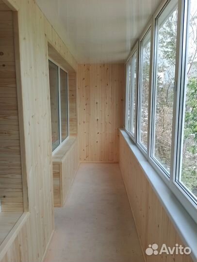 Обшивка балконов и Остекление балконов