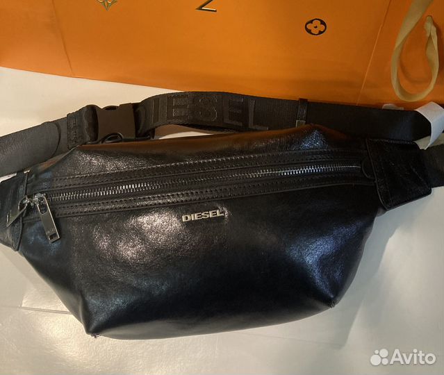 Мужская кожаная сумка Diesel Lux слинг
