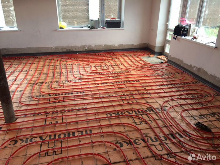 Монтаж теплого водяного пола