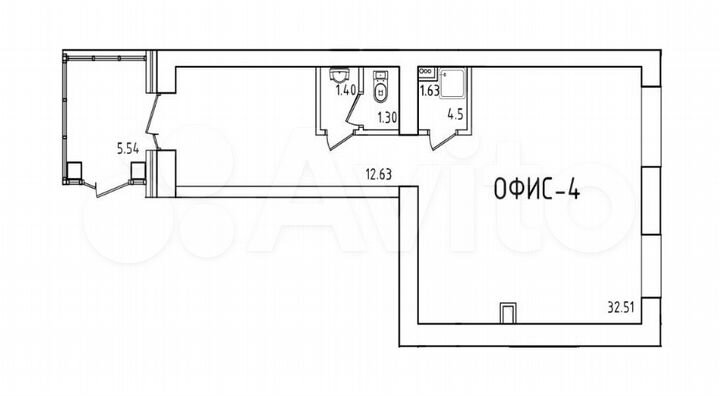 Торговая площадь, 55 м²