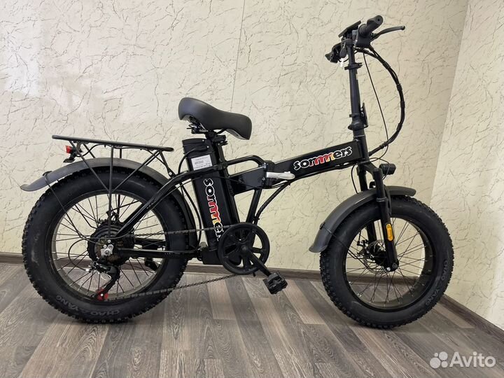Электровелосипед фэтбайк складной от 162-187 см