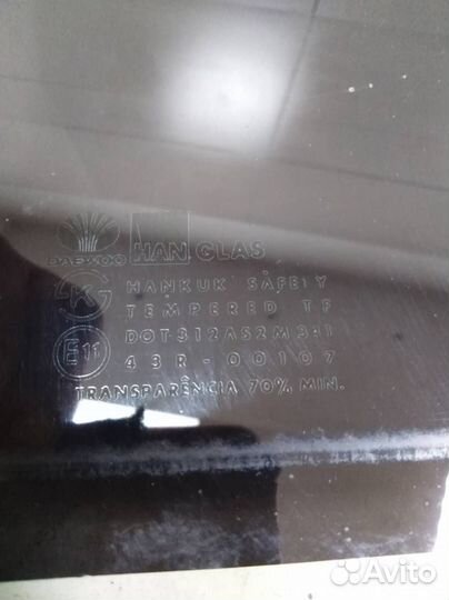 Стекло двери задней правой Chevrolet Lanos T100 20