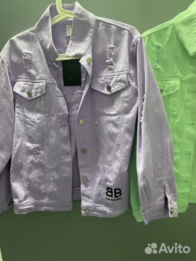 Джинсовая куртка новая оверсайз