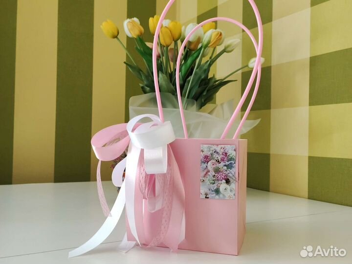 Сумка корзинка подарочная бумажная