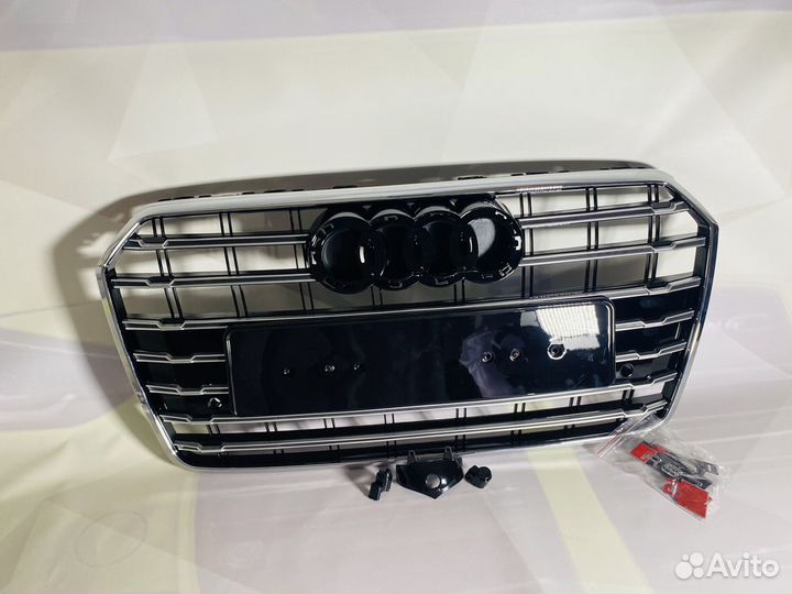 Решетка радиатора Audi A7 S7 хром 15-18г