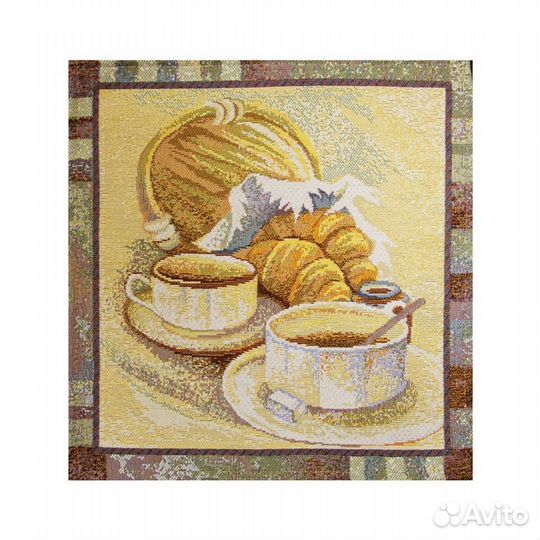 Салфетки. гобелен. квадрат 30х30. круг д55