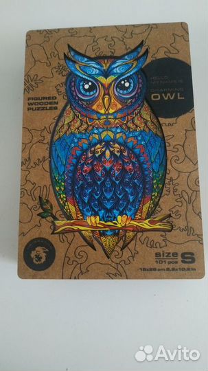 Деревянные пазлы фигурные 5 штук