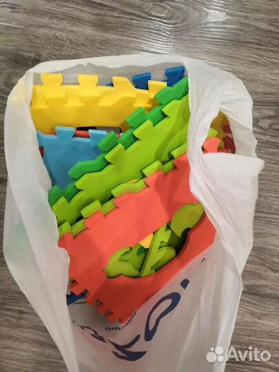 Ковёр-пазл, детский транспорт