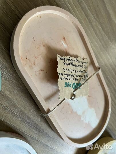 Поднос из гипса ручная работа