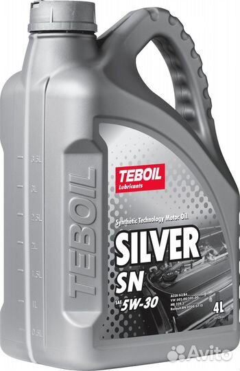 Масло моторное Teboil Silver SN 5W-30 (4 л)