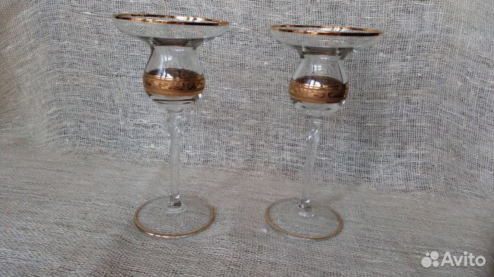 Подсвечники хрустальные