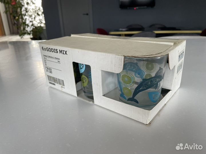 Стаканы Икеа Godis Mix новые