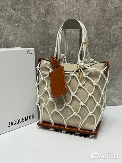 Сумка женская jacquemus хлопковая люкс