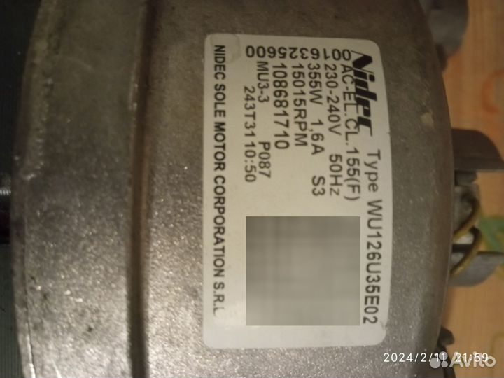 Электродвигатель Zanussi lindo100