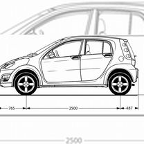 Smart Forfour 1.3 MT, 2004, 425 000 км, с пробегом, цена 300 000 руб.