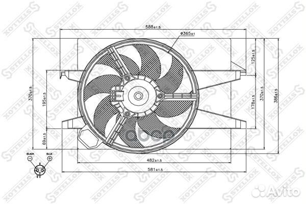 29-99403-SX вентилятор охлаждения Ford Fiesta