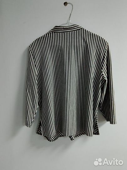 Блуза серо-черная, р-р 50-52. Винтаж