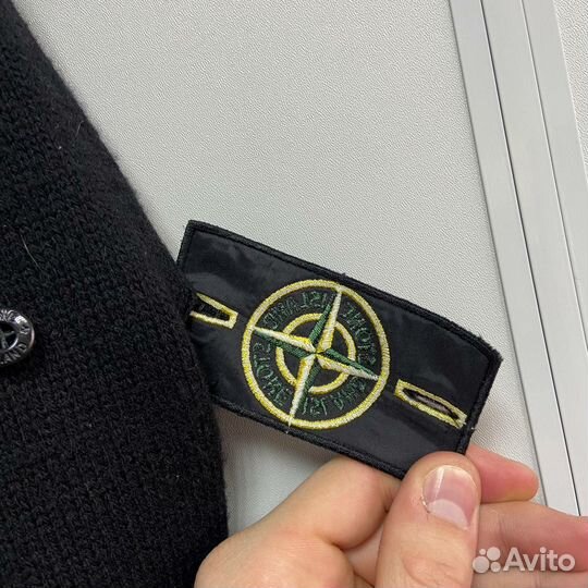 Зип худи stone island wool ZIP hoodie