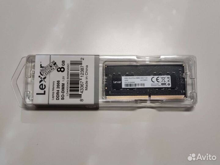 Оперативная память ddr4 8gb 2666 Lexar So-Dimm