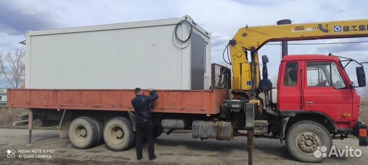 Аренда и услуги манипулятора, стрела 10 т, 13 м, борт 12 т, 7.5 м