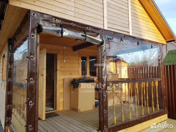 Мягкие окна на беседку