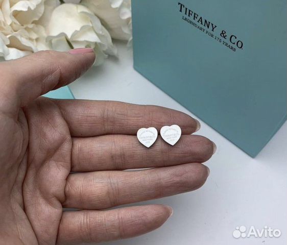 Tiffany серьги серебро