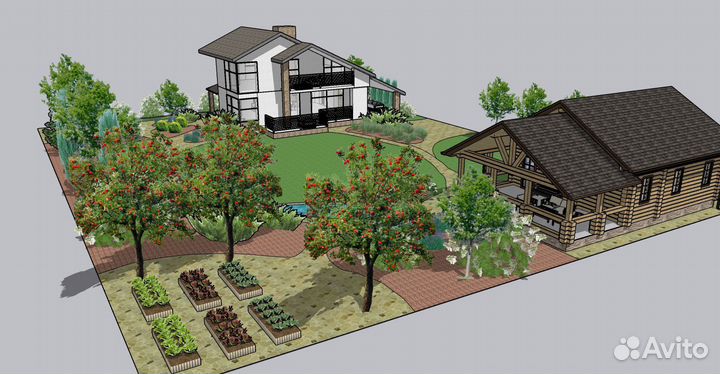 Ландшафтный дизайн. Эскизное проектирование