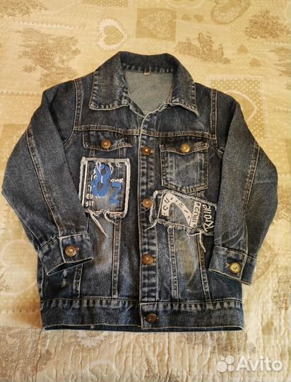 Джинсовая куртка для мальчика 128 134