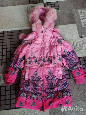 Куртка детская зимняя для девочки р. 134