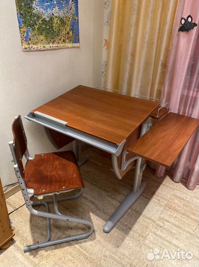 Растущая парта и стул дэми