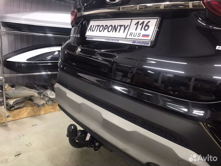 Фаркоп Hyundai Santa Fe 2018 рестайлинг