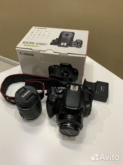 Фотоаппарат Canon 650d + 50mm 1.8