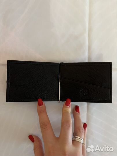 Зажим для денег кожа