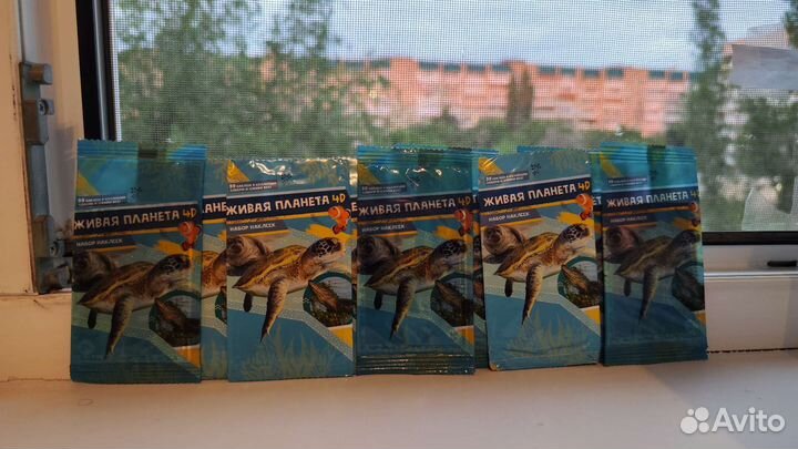 10 наборов наклеек «Живая планета 4D»