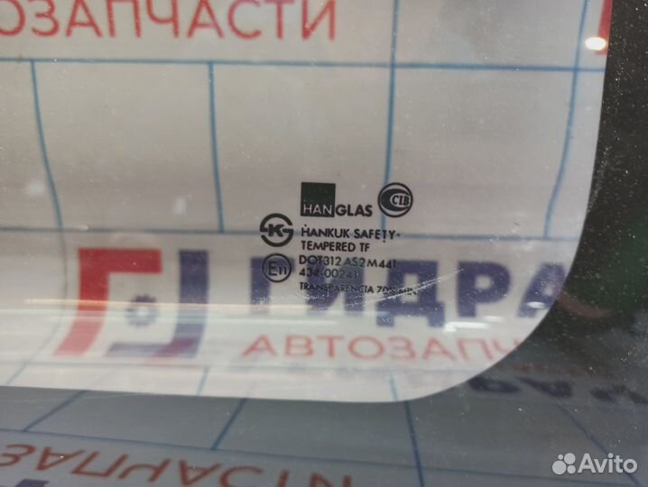 Стекло кузовное открывающееся (форточка) левое Hyu