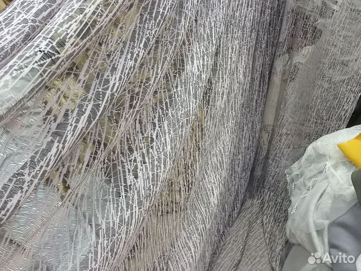 Тюль жаккард