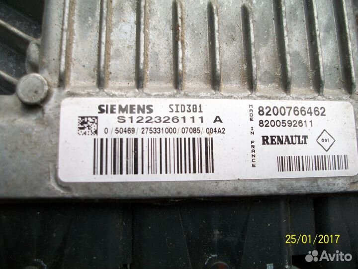 Блок управления двигателем Renault Scenic 2