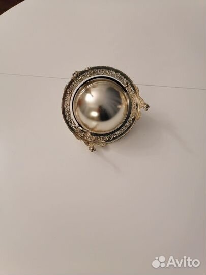 Раритет Икорница маслёнка Серебрение