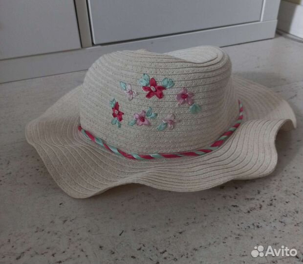 Панама/шляпа H&M с цветочками и лентой