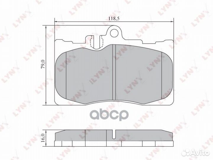 Колодки тормозные дисковые перед BD7568 LYN