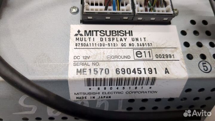 Дисплей компьютера Mitsubishi L200, 2007