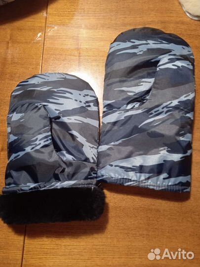 Рукавицы меховые мужские