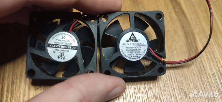 Вентиляторы 24В 40x10, 40x20, 35x10