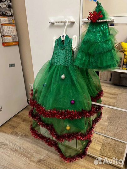 Новогодний костюм елочка 110, 116,122,128