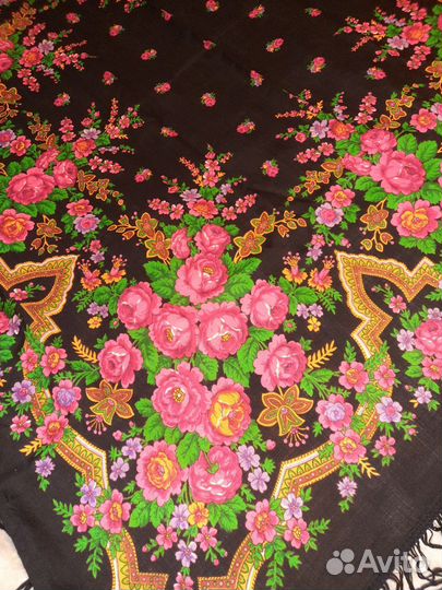 Павловопосадские платки шерсть 146